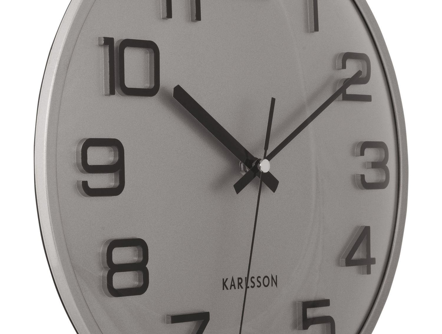 Wandklok Noondaro Zilver - Afbeelding 3