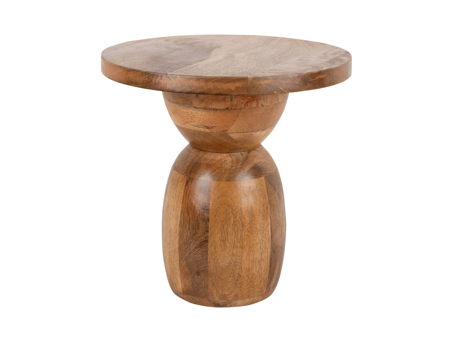 Bijzettafel Sessoro Mangohout Ø38 cm - Afbeelding 2