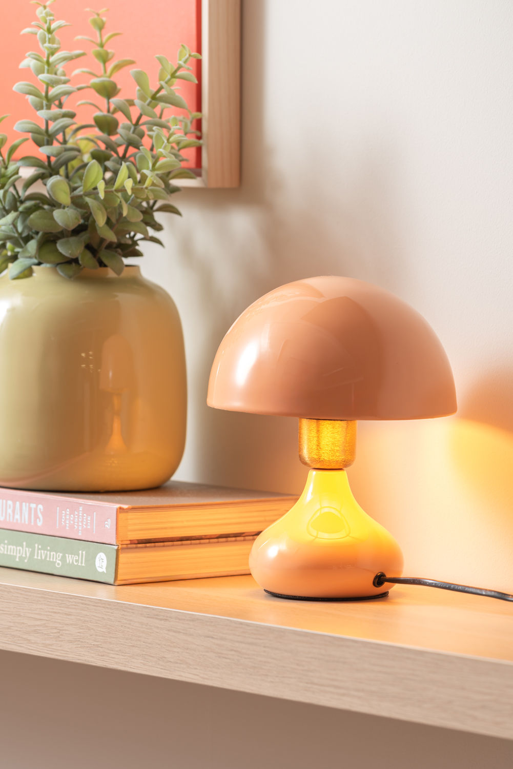 Tafellamp Preevi Oranje H23 cm - Afbeelding 4