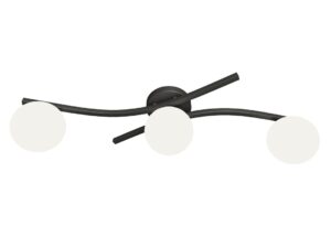 Plafondlamp Deerny Zwart Ø15 cm