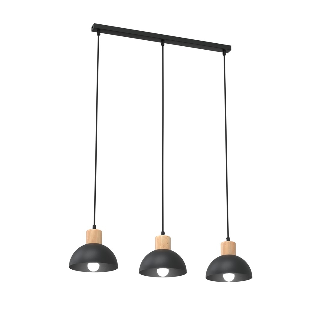 Plafondlamp Goorea Zwart Ø18 cm