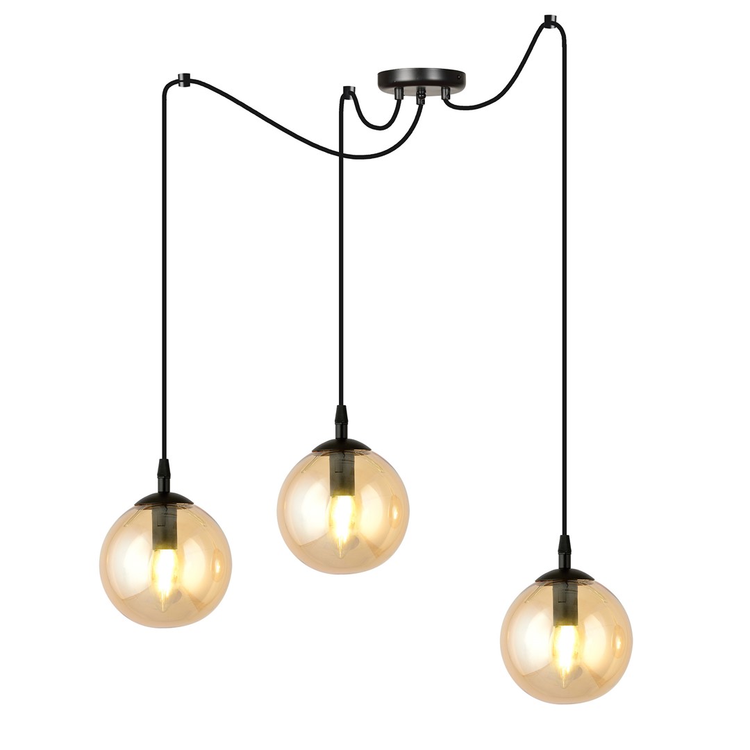 Hanglamp Lielir Zwart Ø14 cm