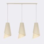 Hanglamp Niemmoro Zwart Ø20 cm met verstelbare hoogte, rotan onderzijde en warme natuurlijke uitstraling