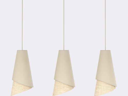 Hanglamp Niemmoro Zwart Ø20 cm met verstelbare hoogte, rotan onderzijde en warme natuurlijke uitstraling