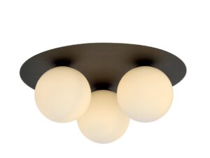 Plafondlamp Slaunena Zwart Ø15 cm