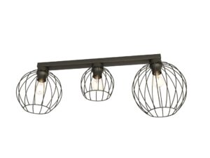 Plafondlamp Fansena Zwart Ø24 cm
