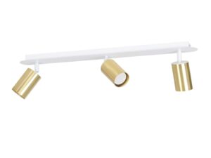 Plafondlamp Halvund Wit