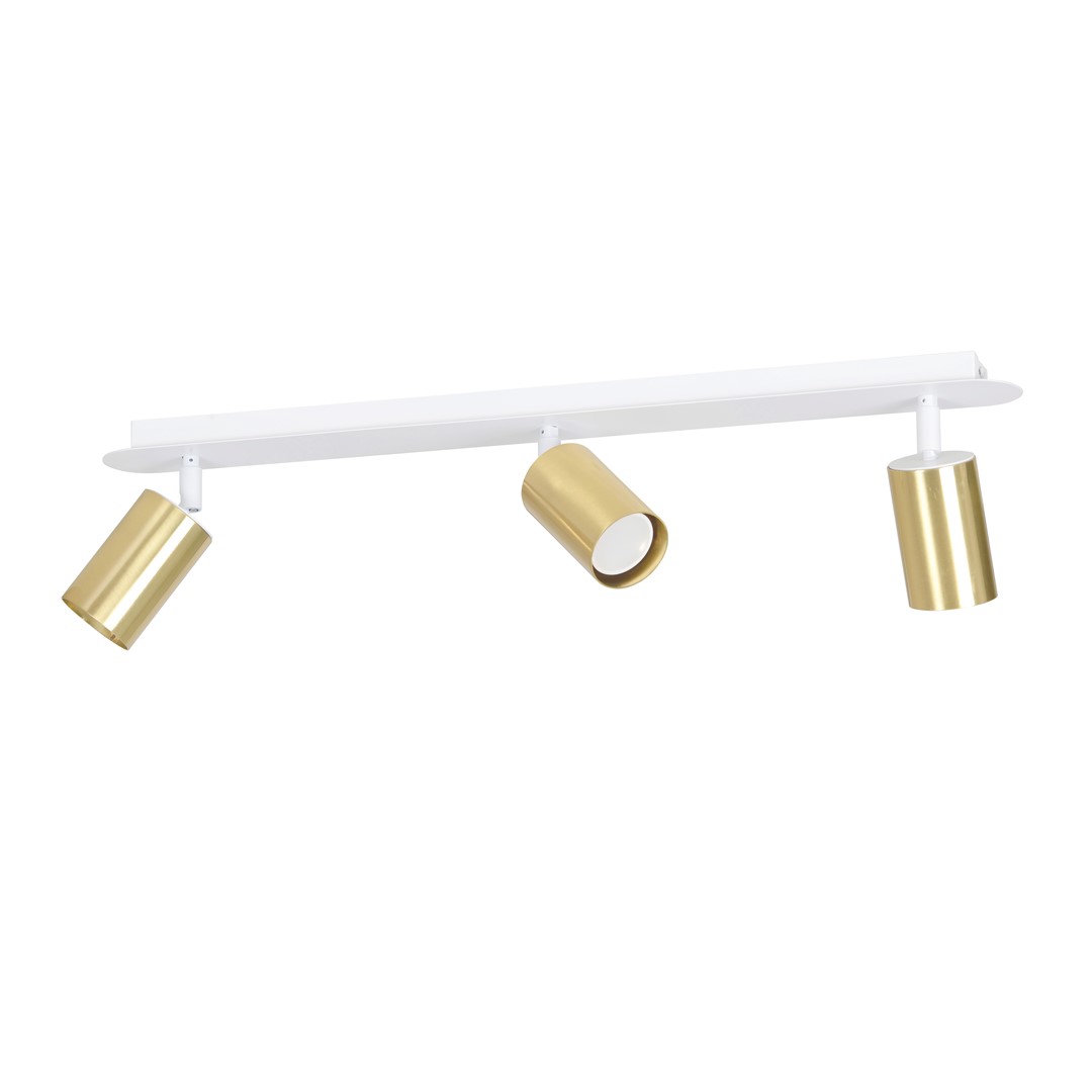 Plafondlamp Halvund Wit