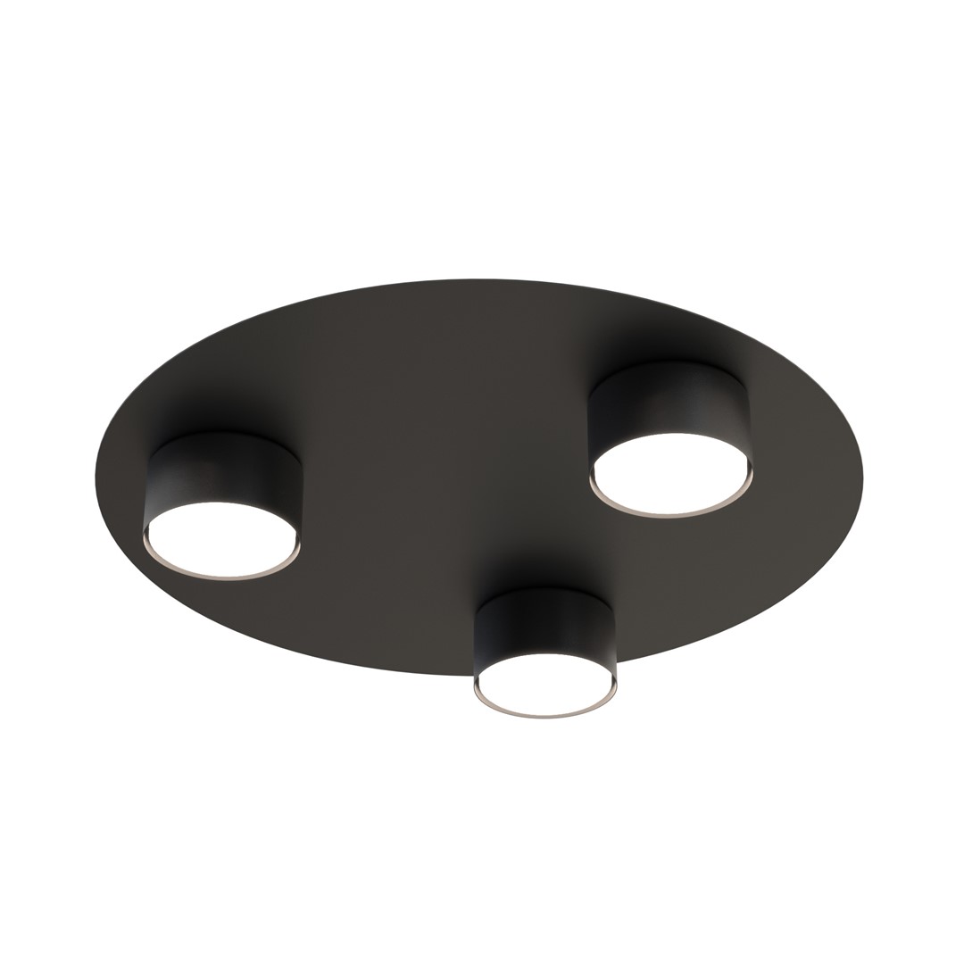 Plafondlamp Lurnane Zwart