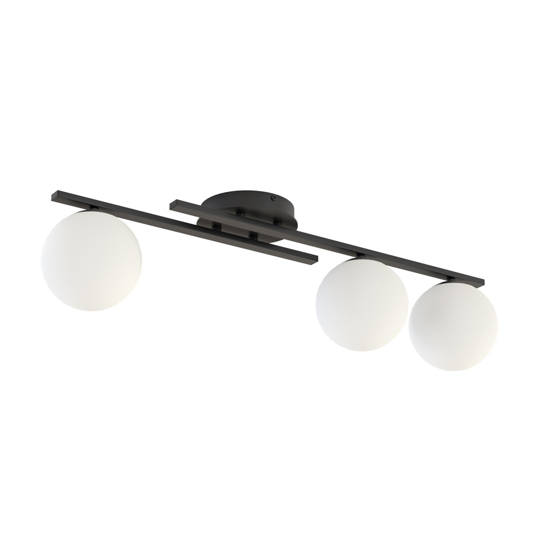 Plafondlamp Rermund Zwart Ø14 cm