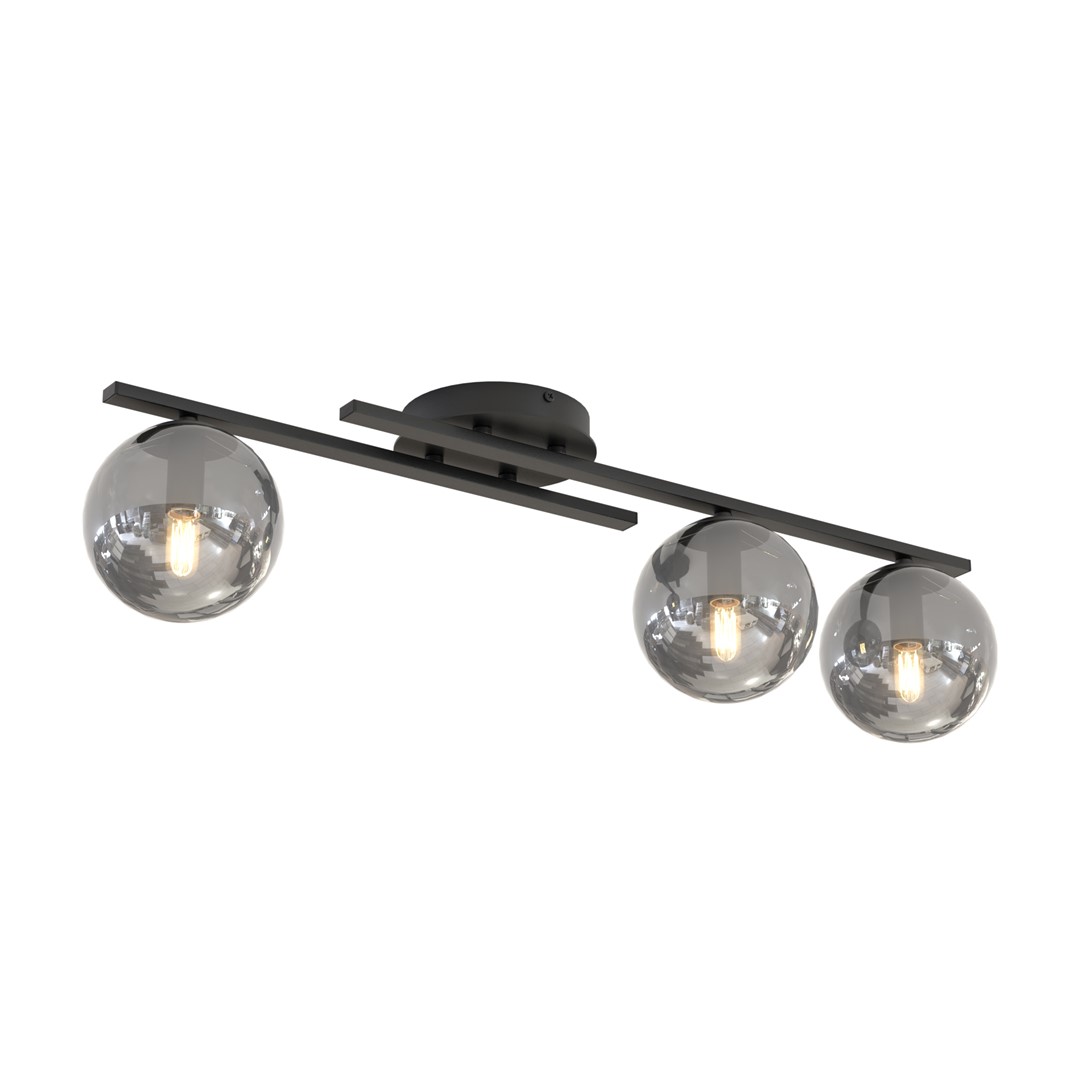 Plafondlamp Cundo Zwart Ø14 cm