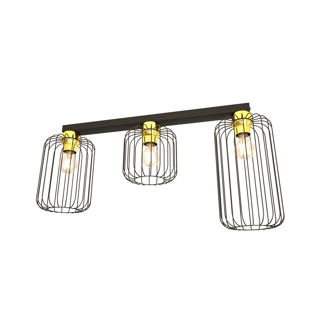 Plafondlamp Sleirdum Zwart Ø16 cm