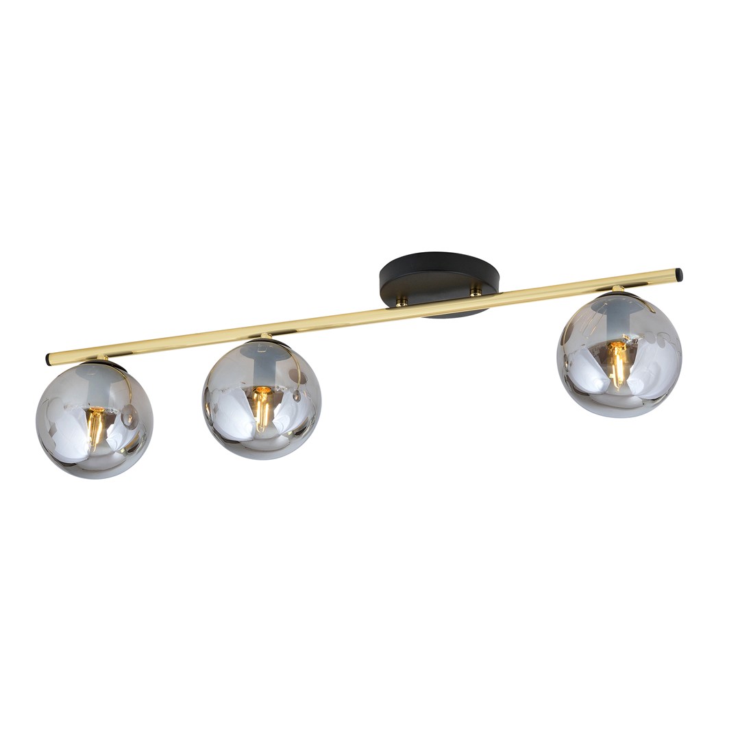 Plafondlamp Skarnoro Zwart Ø14 cm
