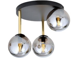 Plafondlamp Ritano Zwart Ø14 cm