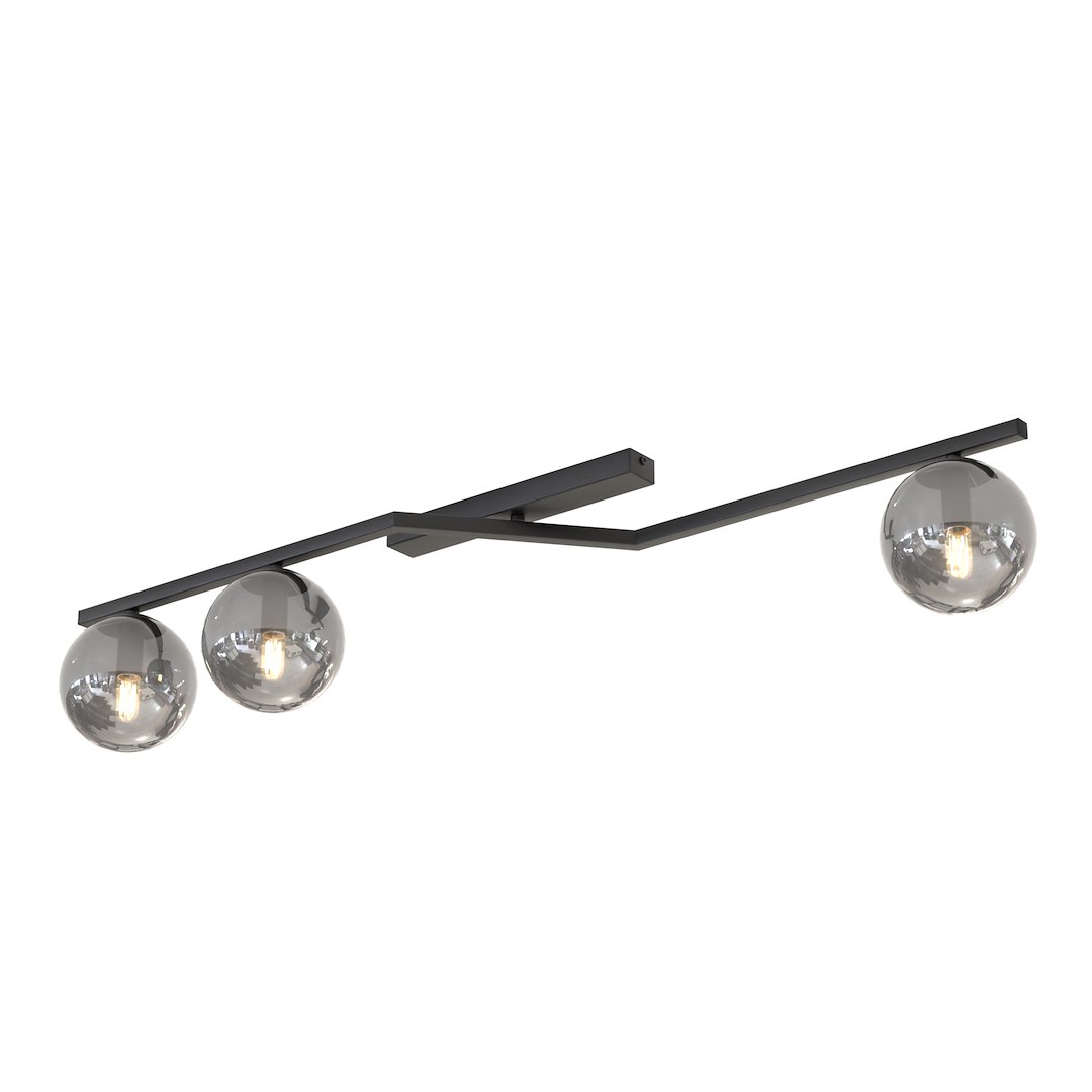 Plafondlamp Cirura Zwart Ø14 cm