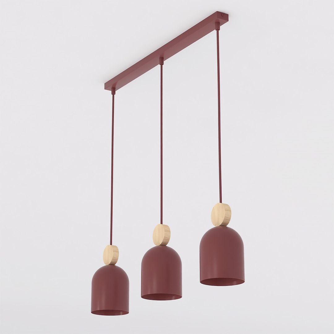 Hanglamp Peenu Bordeaux
