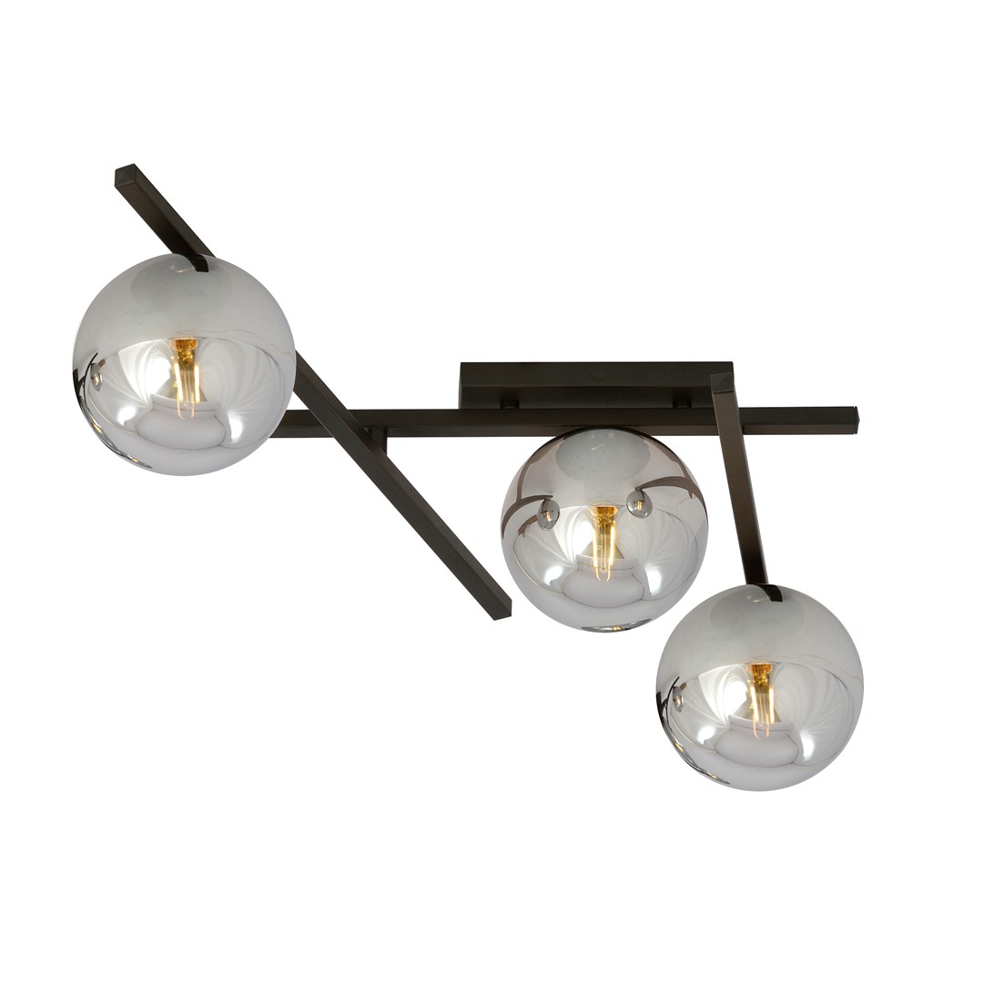 Plafondlamp Preelvu Zwart Ø15 cm