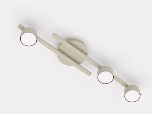 Plafondlamp Meensund beige met asymmetrisch ontwerp en drie GX53-lichtpunten