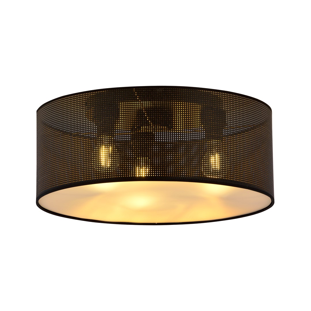 Plafondlamp Veillol Zwart Ø50 cm