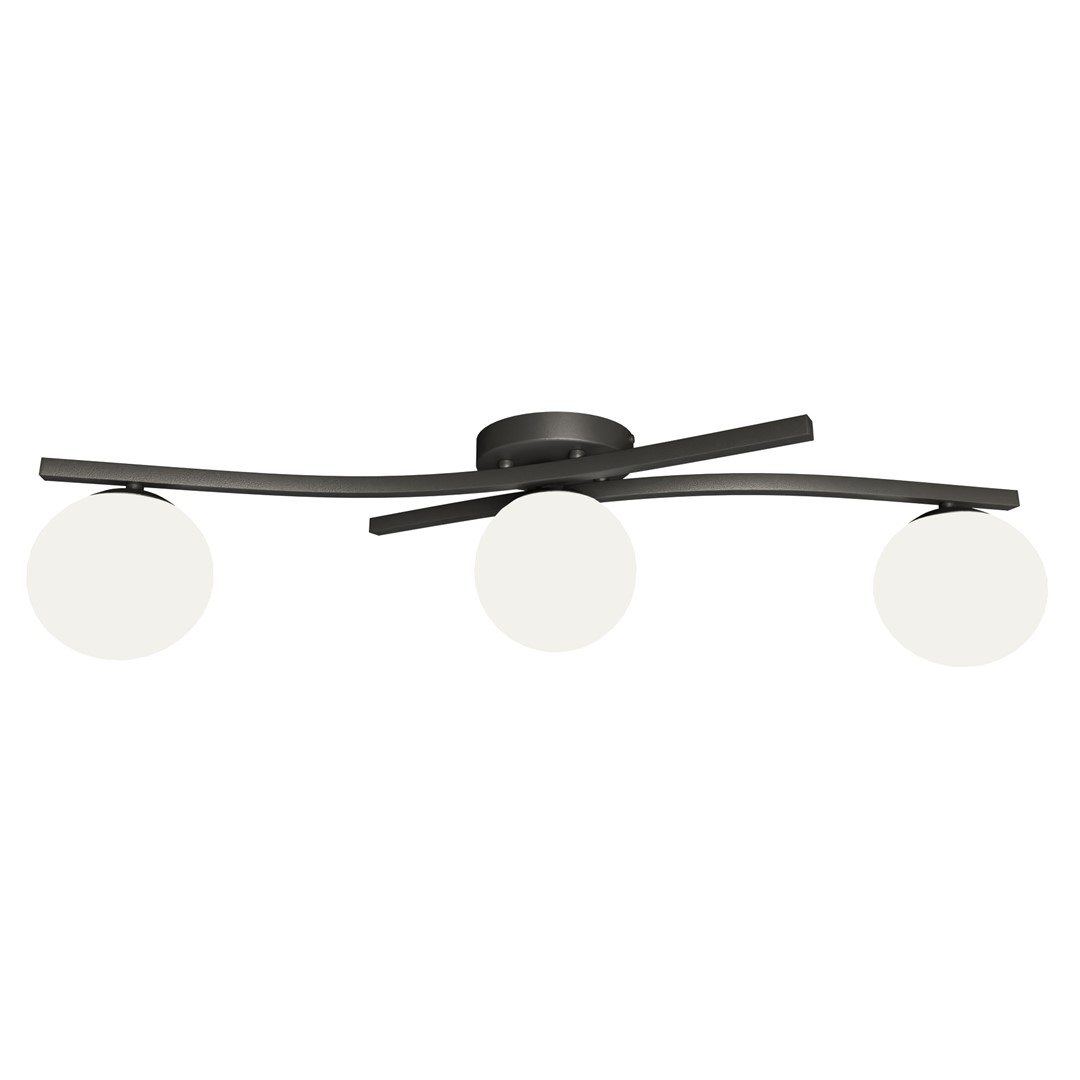 Plafondlamp Deerny Zwart Ø15 cm - Afbeelding 2