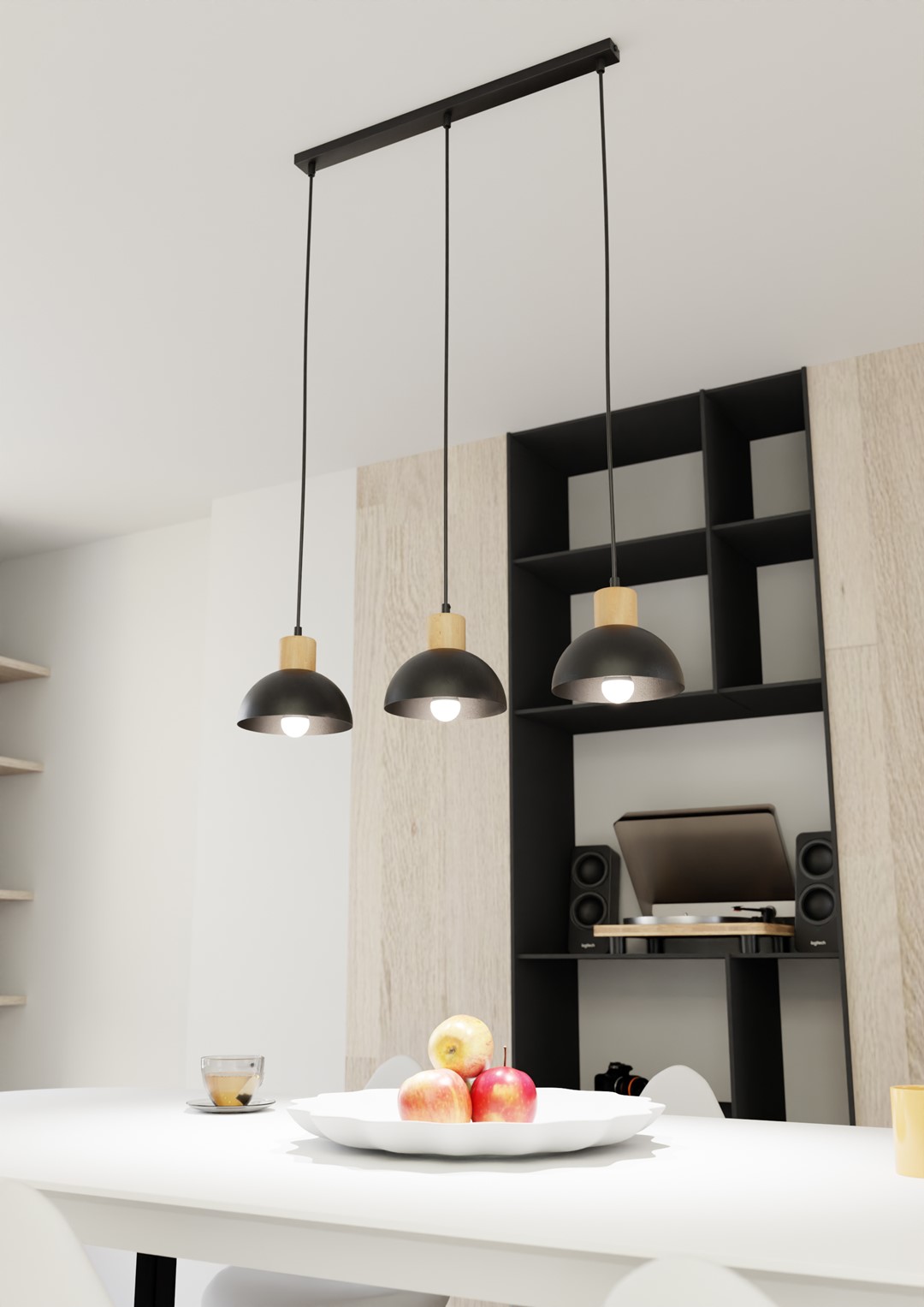 Plafondlamp Goorea Zwart Ø18 cm - Afbeelding 2