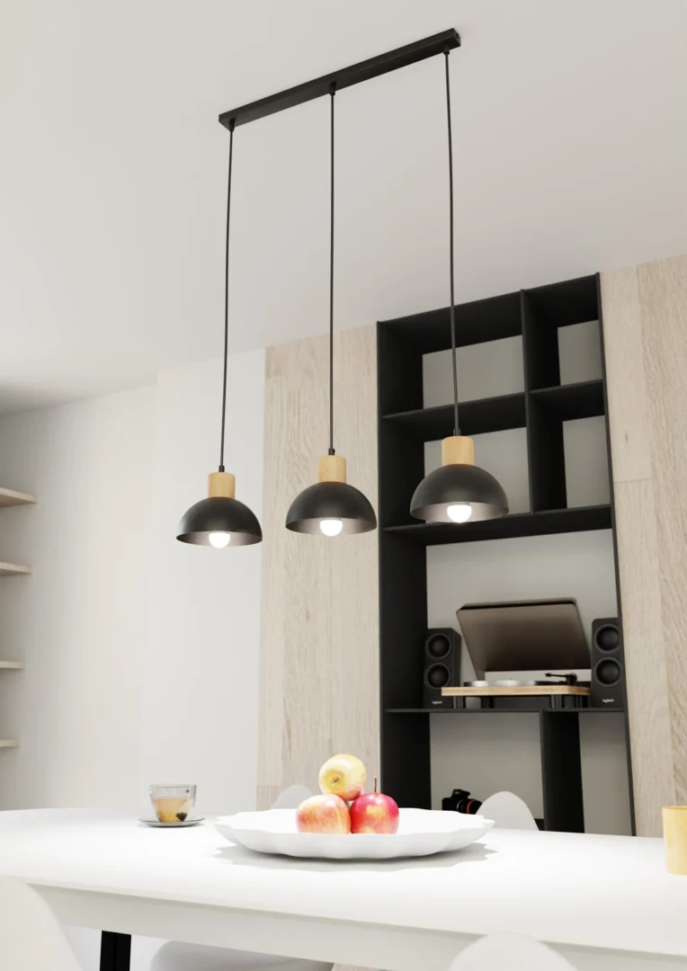 Plafondlamp Goorea Zwart Ø18 cm - Afbeelding 2