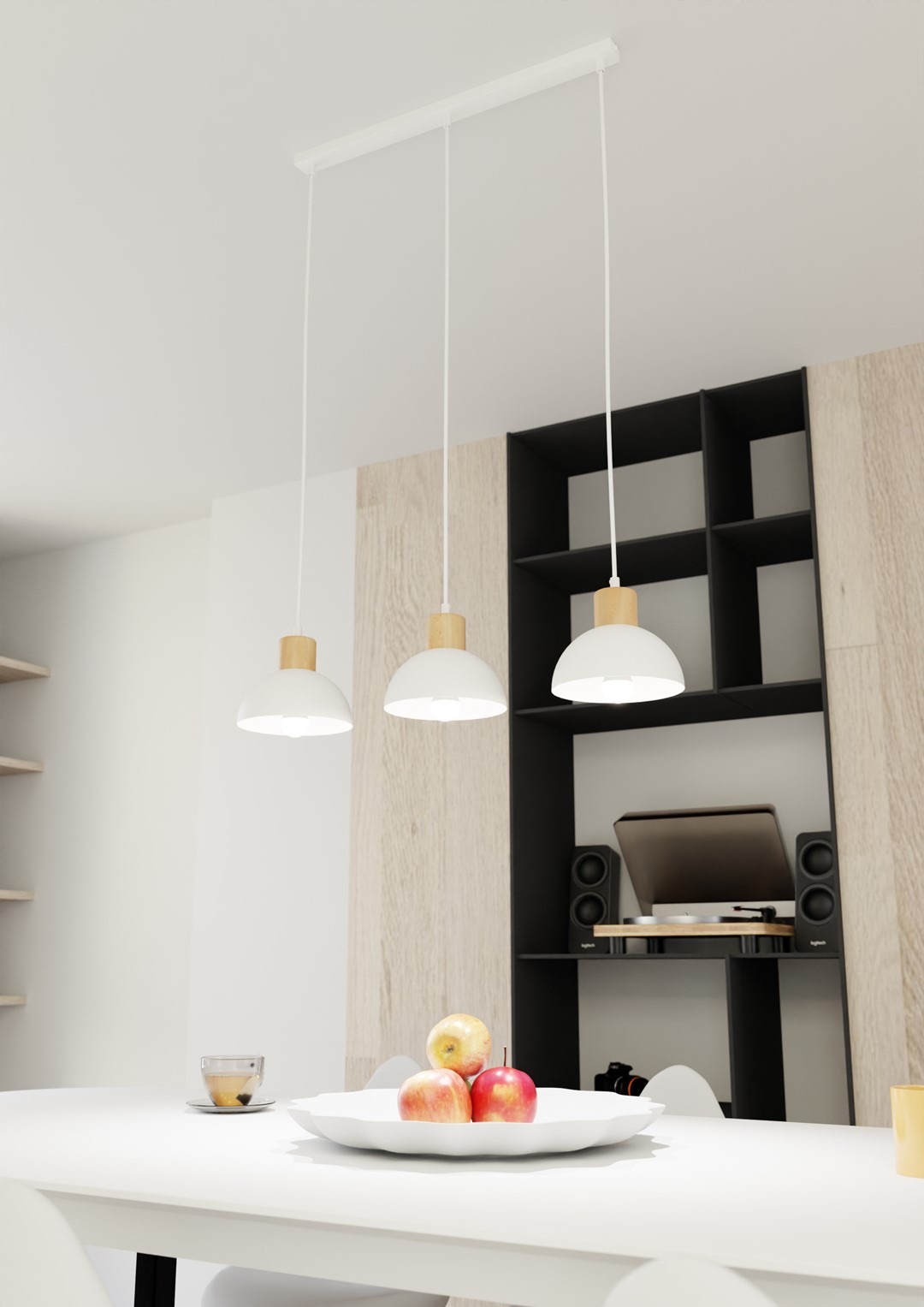 Plafondlamp Heilang Wit Ø18 cm - Afbeelding 2