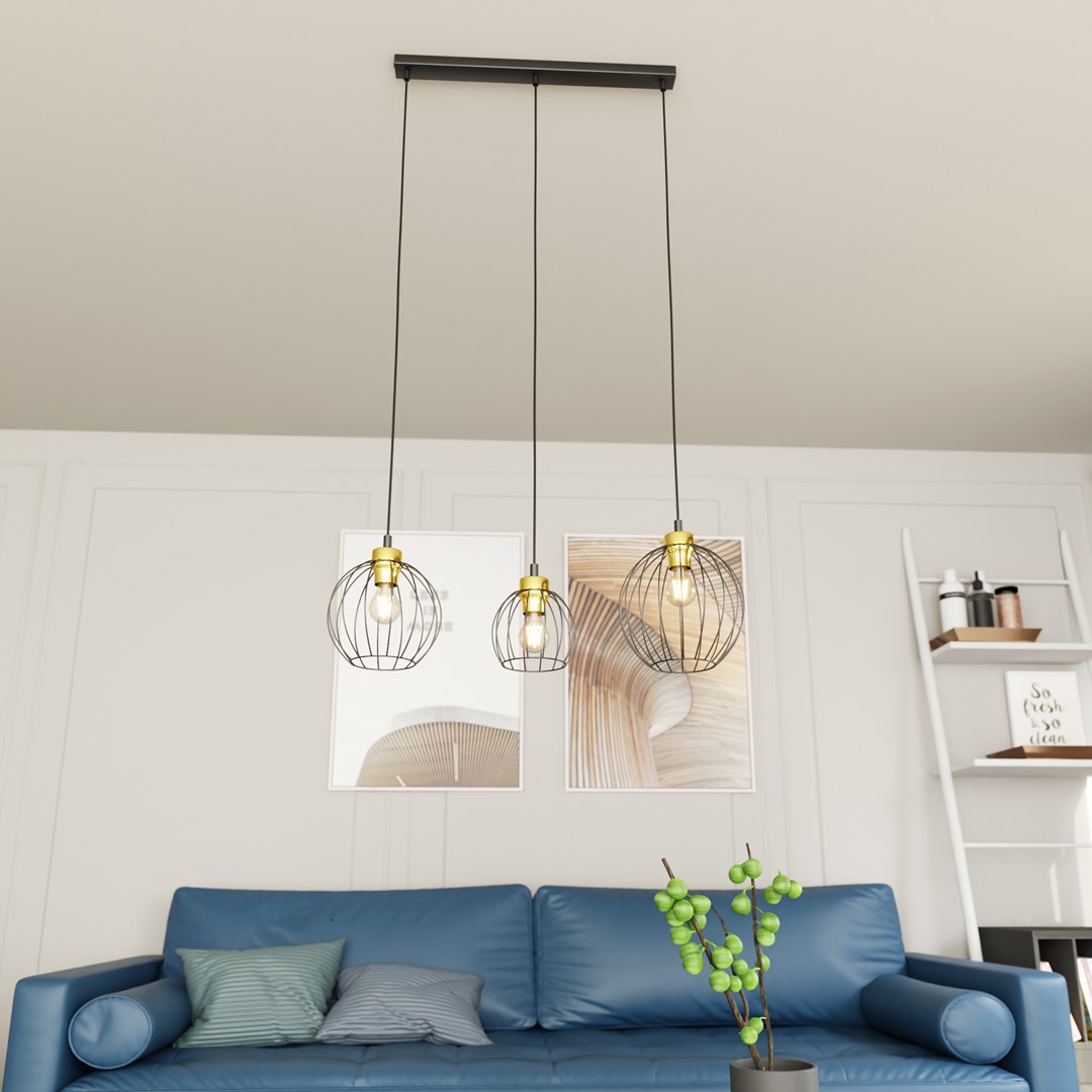 Hanglamp Klondand Zwart Ø24 cm - Afbeelding 2