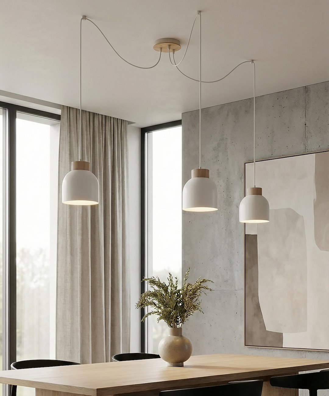 Hanglamp Nontia Wit - Afbeelding 2