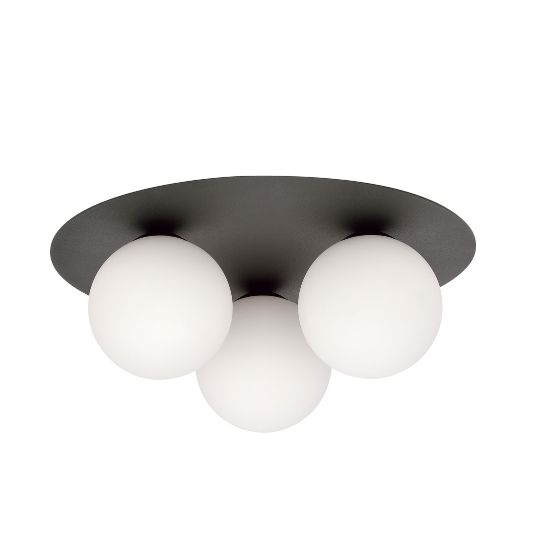 Plafondlamp Slaunena Zwart Ø15 cm - Afbeelding 2