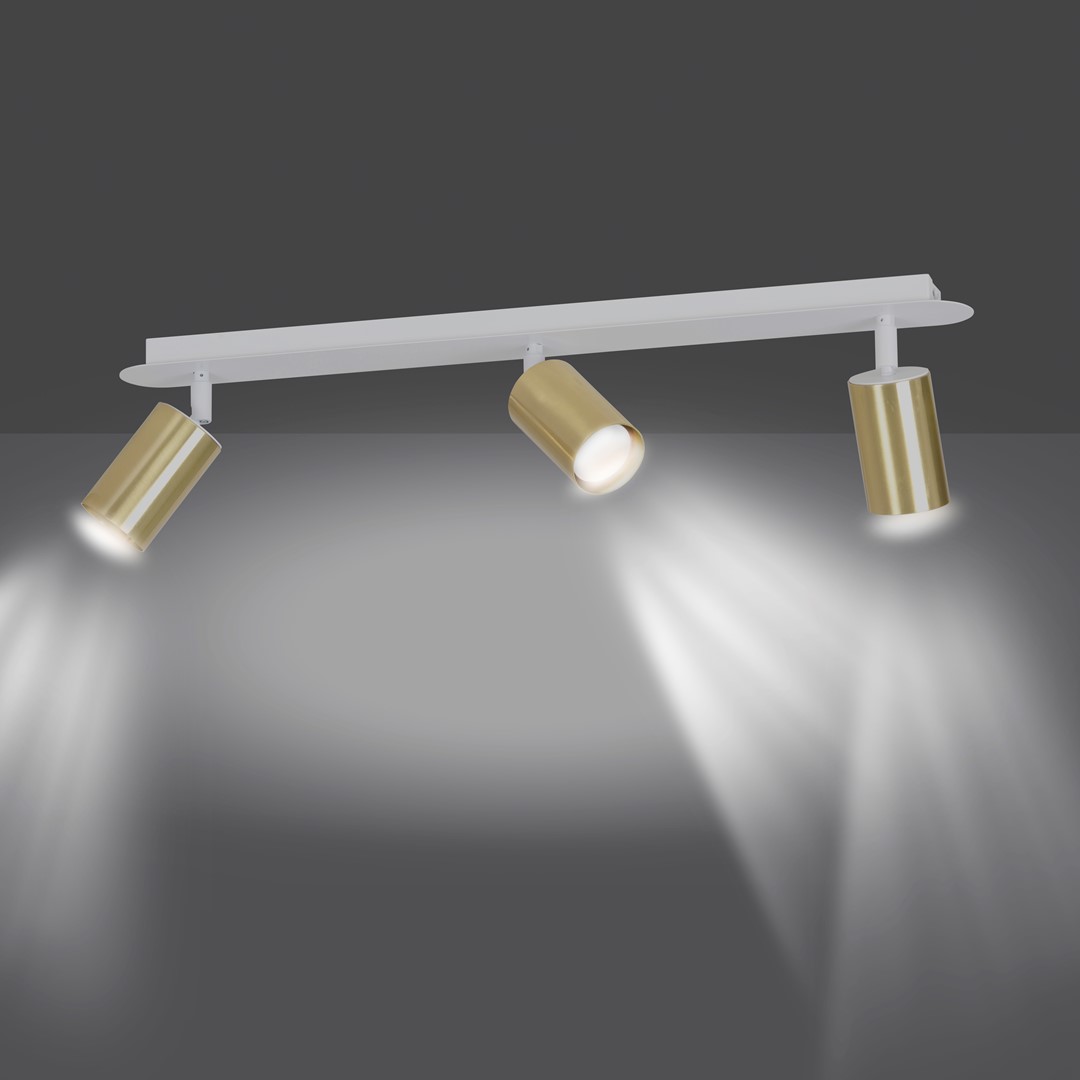 Plafondlamp Halvund Wit - Afbeelding 2