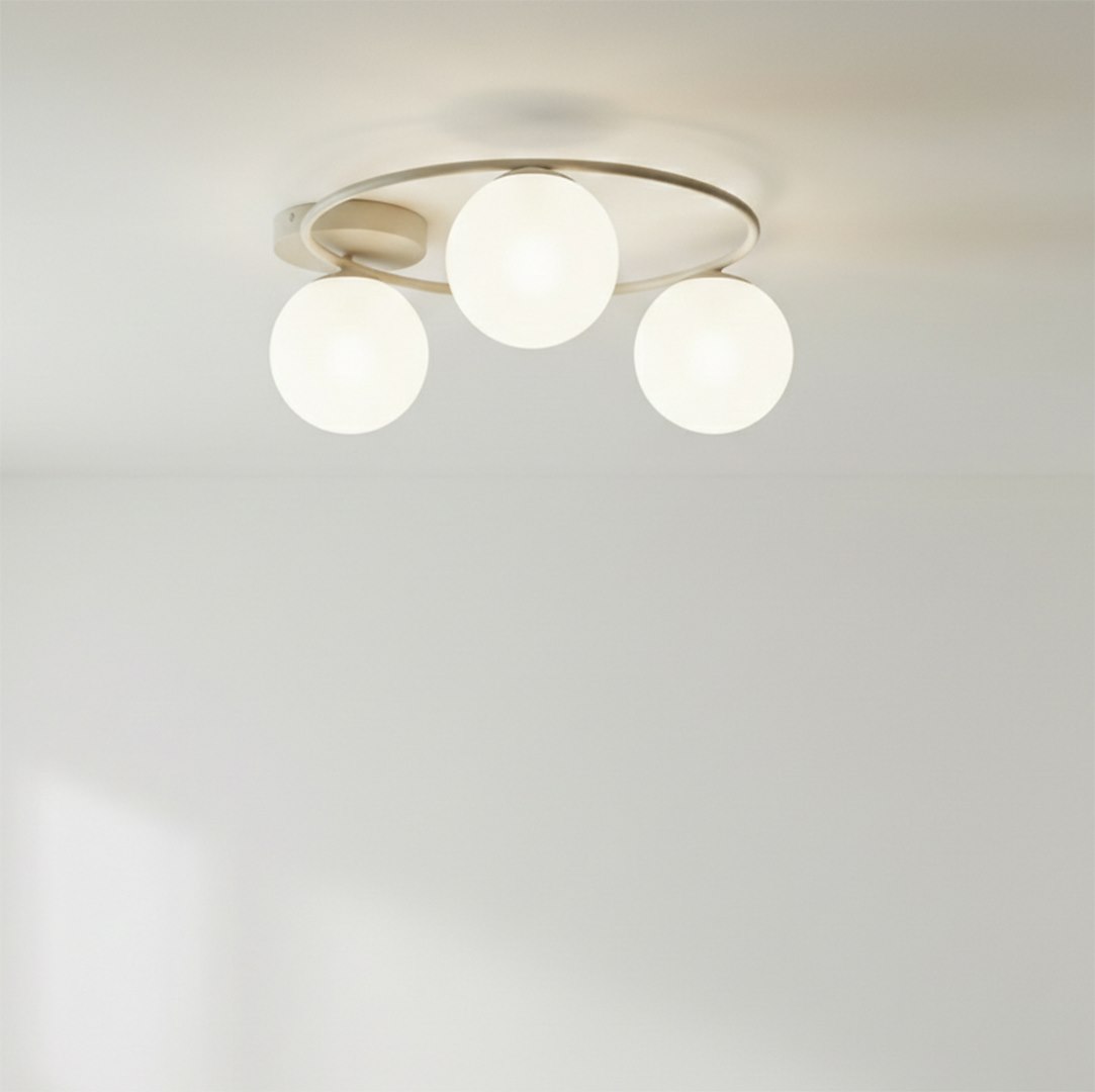 Plafondlamp Lierdoro Beige Ø14 cm - Afbeelding 2