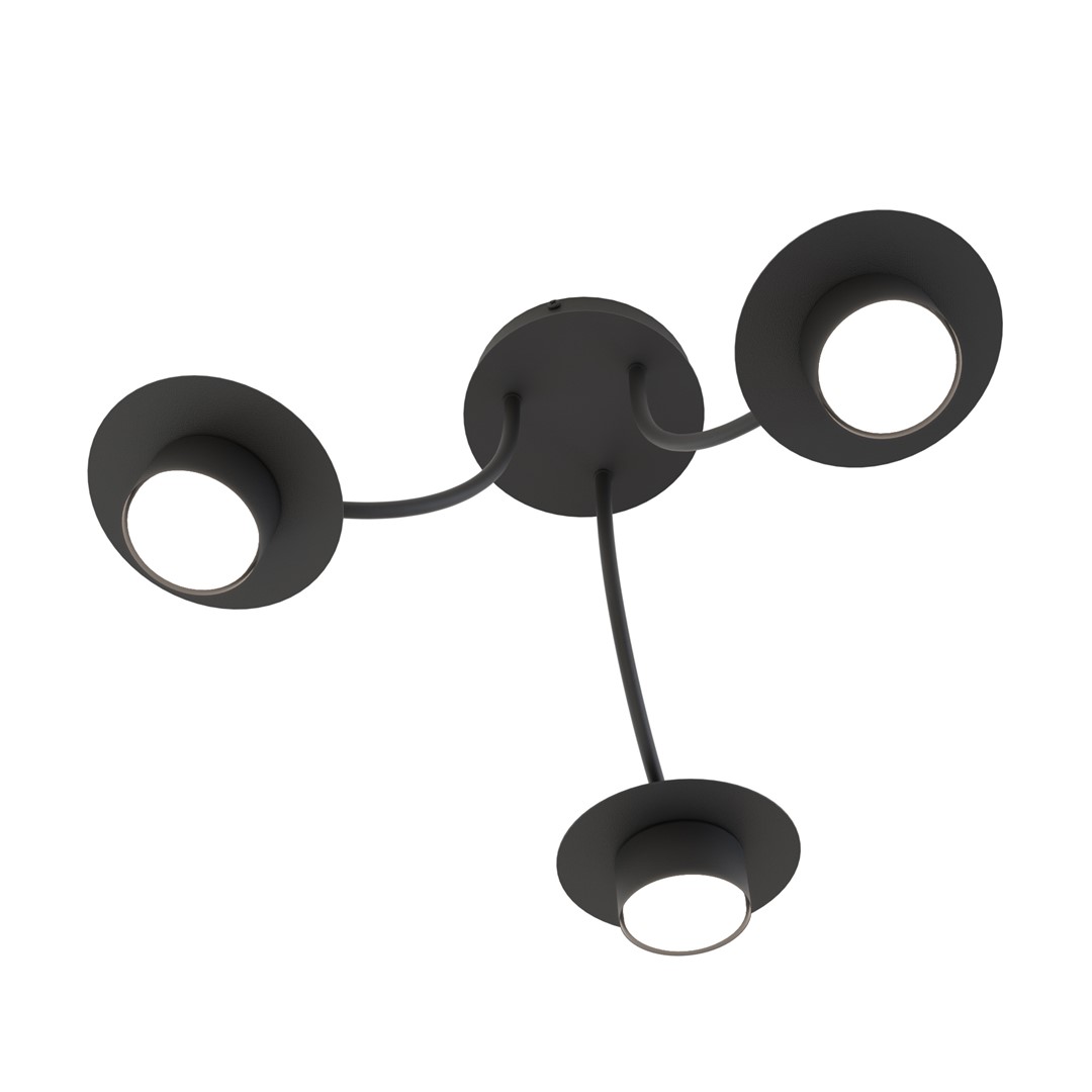 Plafondlamp Leisonte Zwart - Afbeelding 2