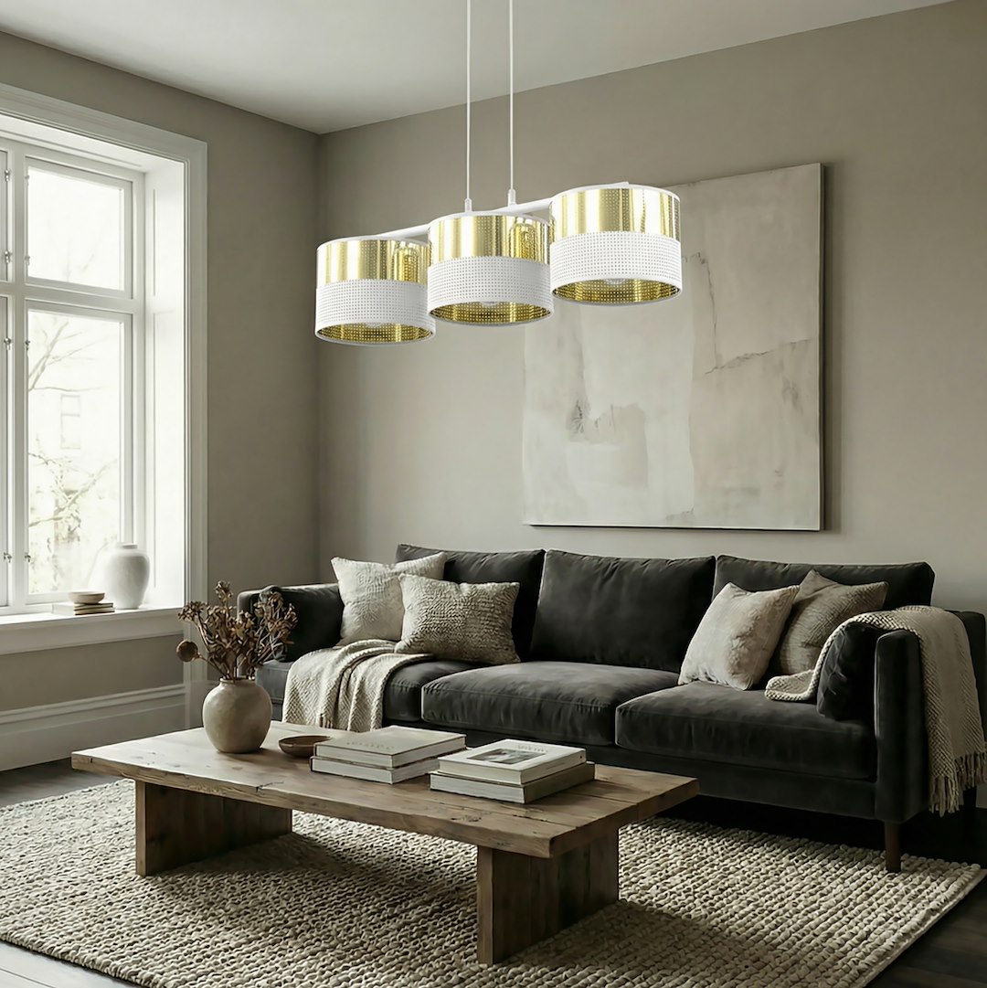 Hanglamp Traarnond Wit Ø20 cm - Afbeelding 2