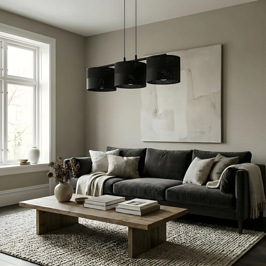 Hanglamp Fluvel Zwart Ø20 cm - Afbeelding 2