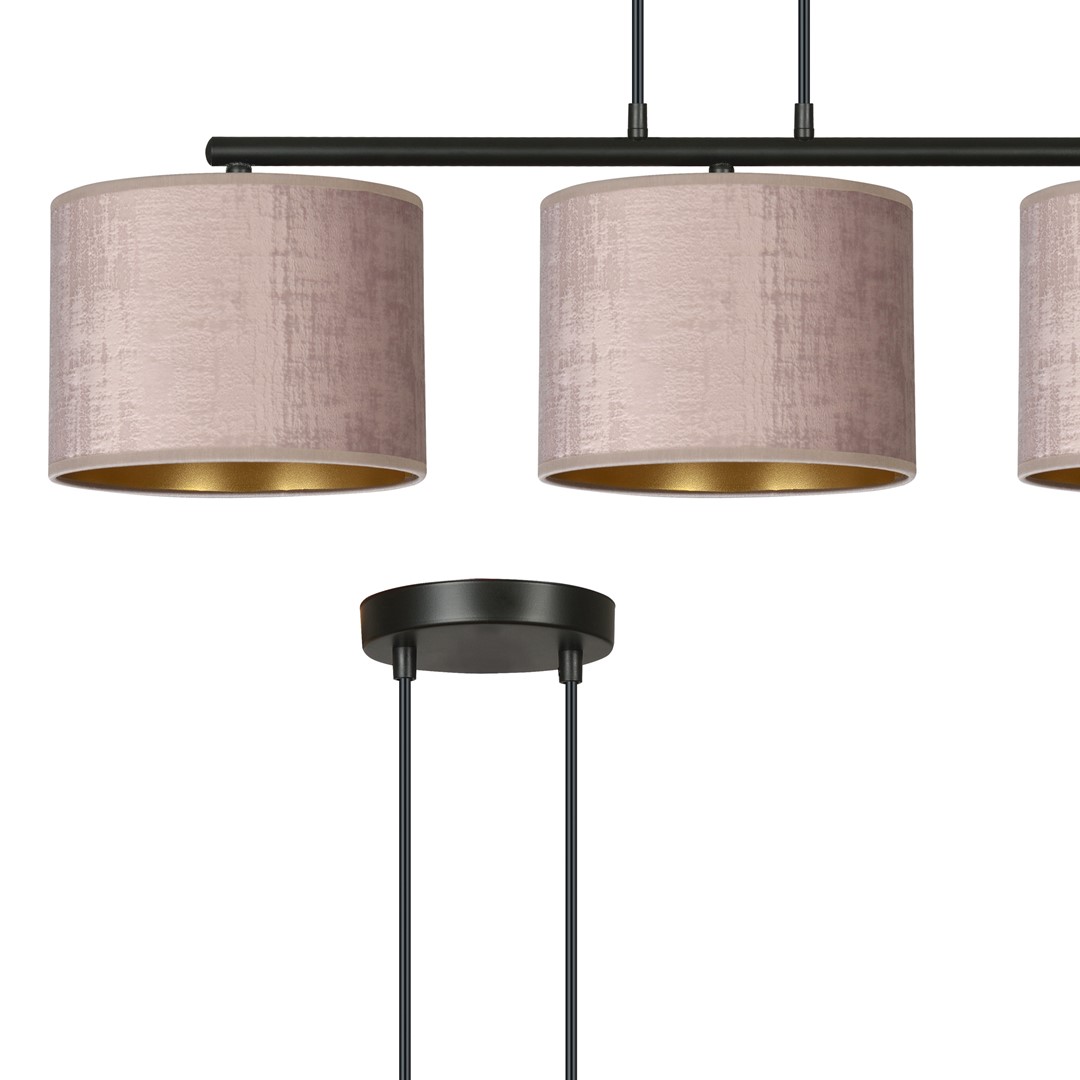 Hanglamp Naumira Zwart Ø20 cm - Afbeelding 2