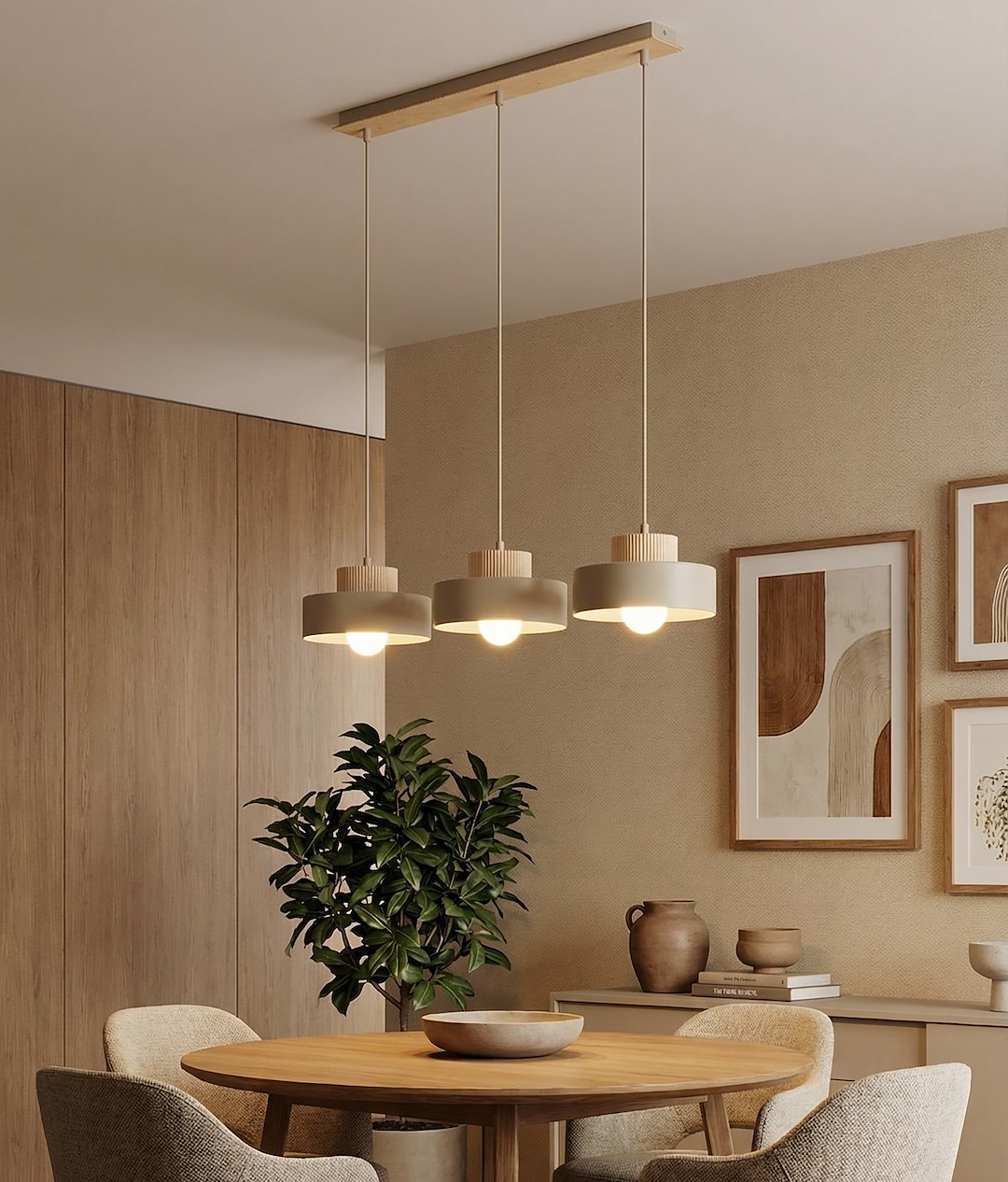 Hanglamp Jobio Beige - Afbeelding 2