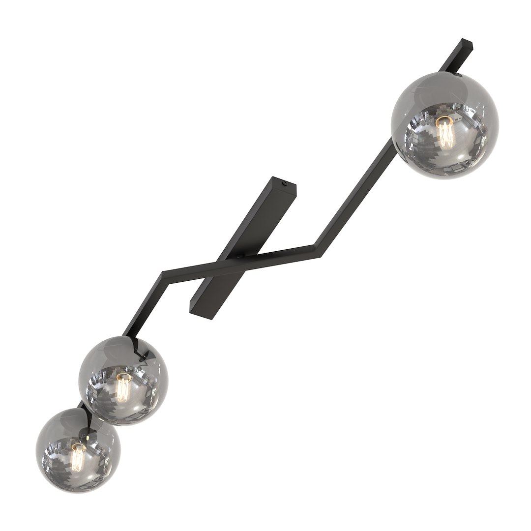 Plafondlamp Cirura Zwart Ø14 cm - Afbeelding 2