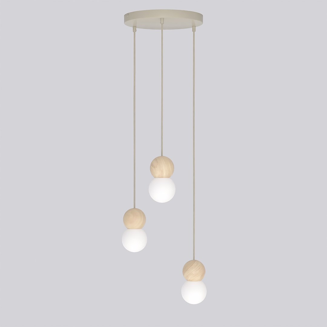 Hanglamp Kamir Beige Ø10 cm - Afbeelding 2