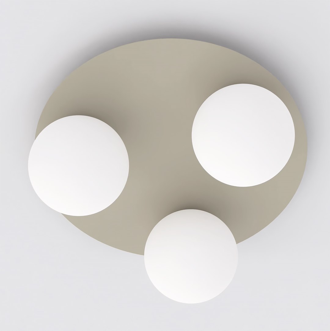 Plafondlamp Dure Beige Ø14 cm - Afbeelding 2