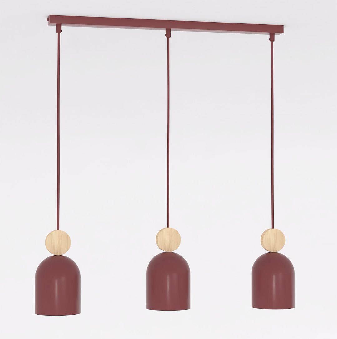 Hanglamp Peenu Bordeaux - Afbeelding 2