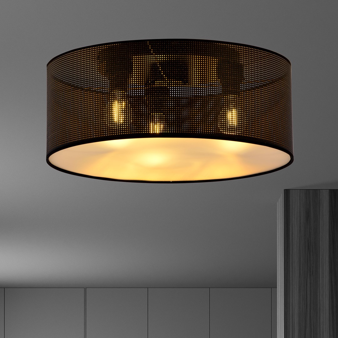 Plafondlamp Veillol Zwart Ø50 cm - Afbeelding 2