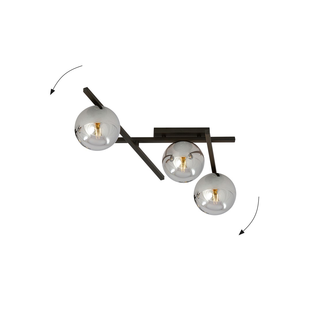 Plafondlamp Preelvu Zwart Ø15 cm - Afbeelding 11
