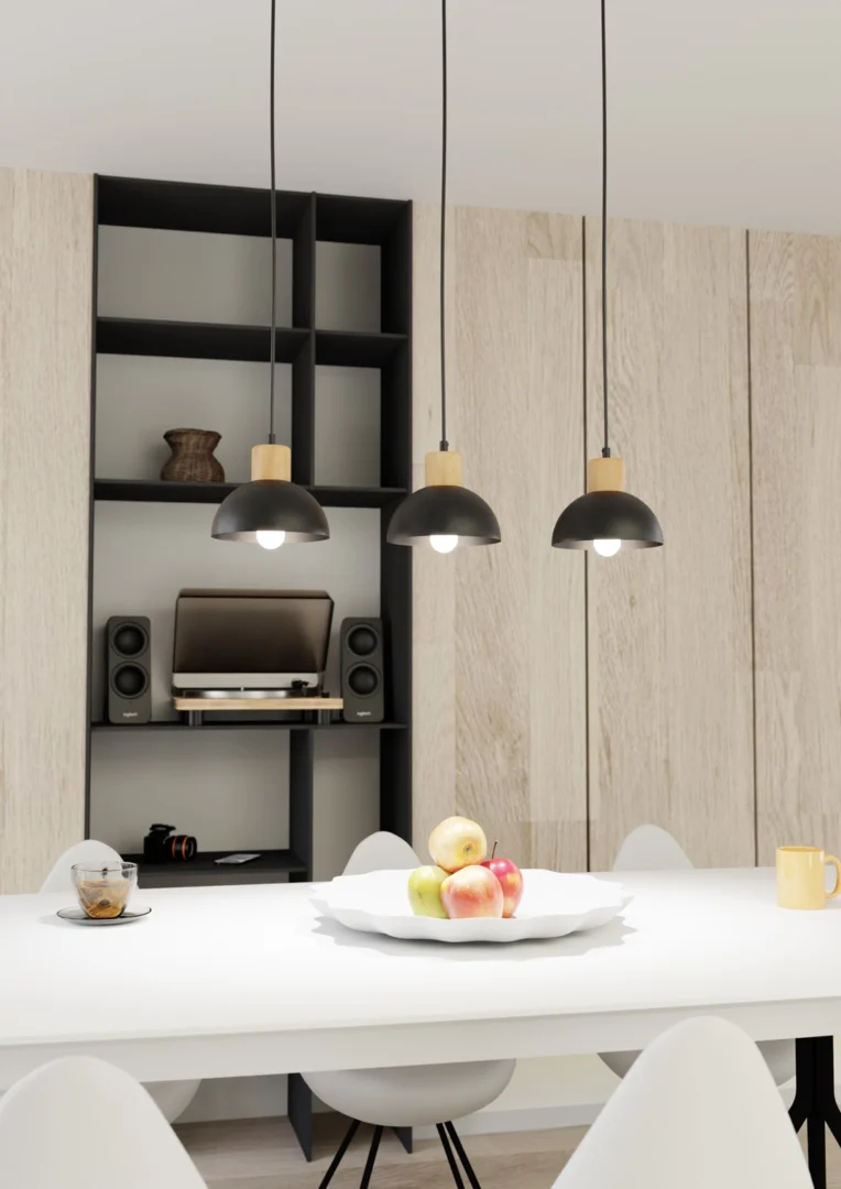 Plafondlamp Goorea Zwart Ø18 cm - Afbeelding 3