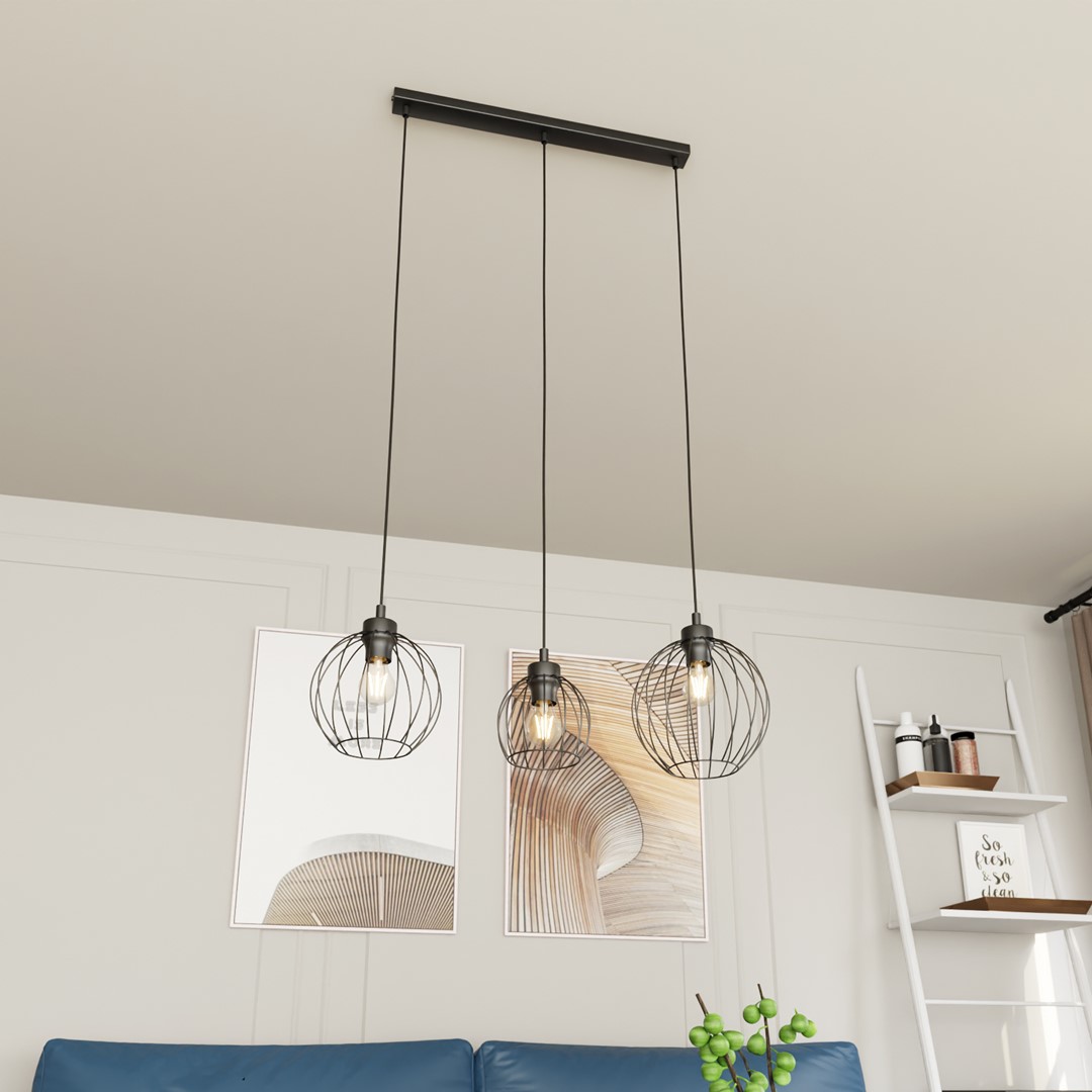 Hanglamp Bodira Zwart Ø24 cm - Afbeelding 3
