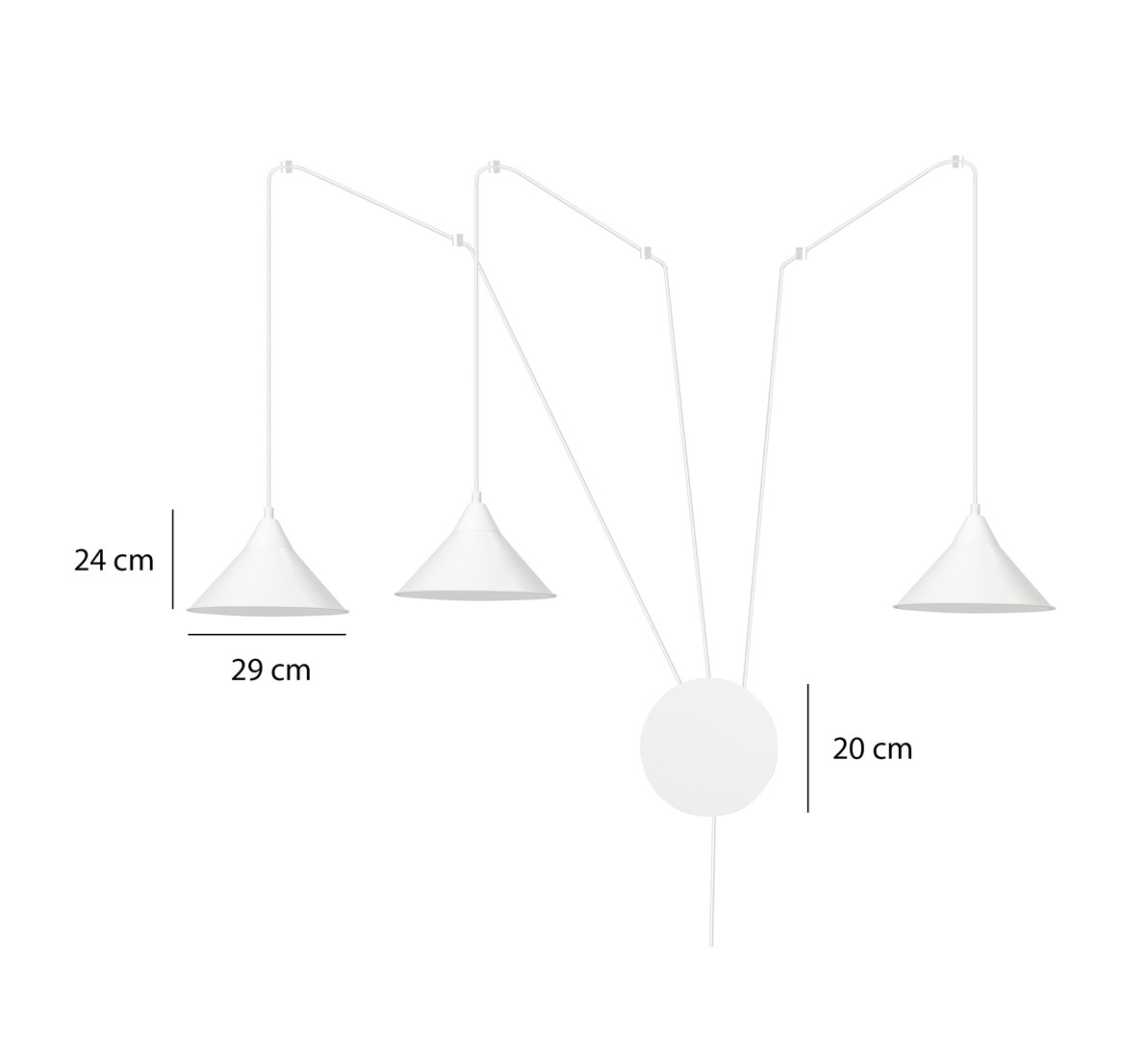 Hanglamp Prasse Wit - Afbeelding 3