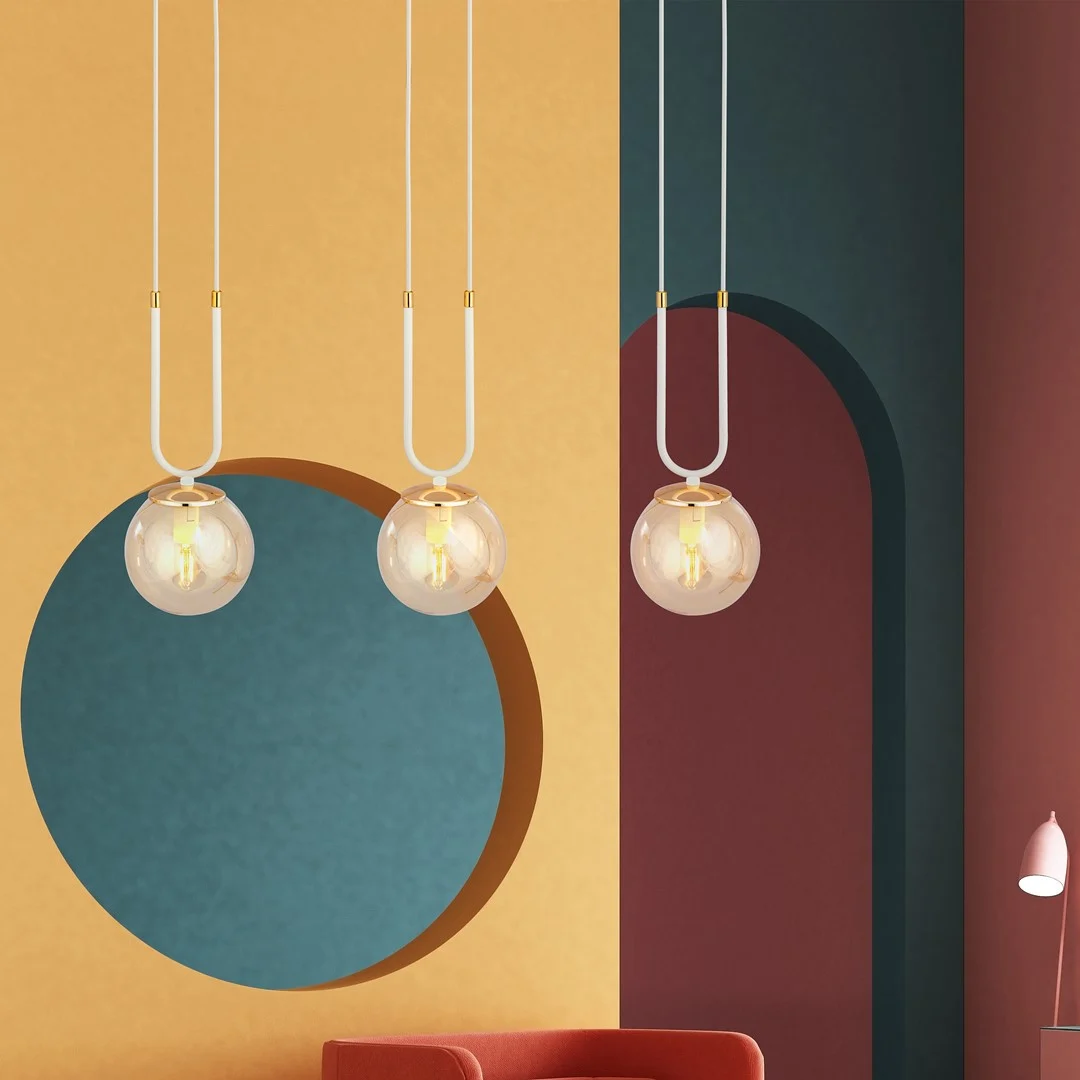 Hanglamp Baardund Wit Ø14 cm - Afbeelding 3