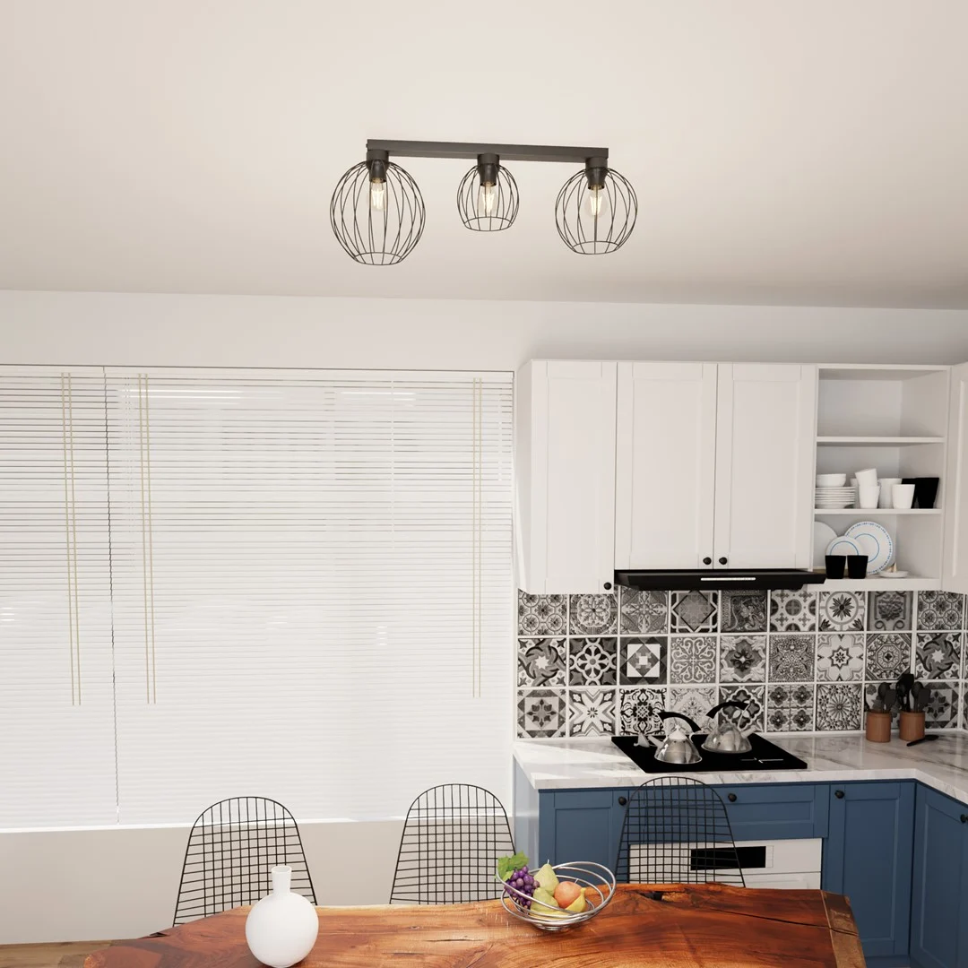 Plafondlamp Fansena Zwart Ø24 cm - Afbeelding 3