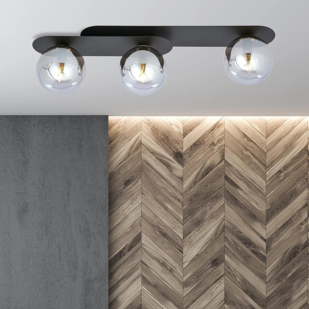 Plafondlamp Dienan Zwart Ø14 cm - Afbeelding 3