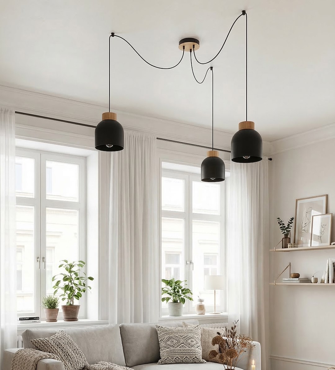 Hanglamp Braalvena Zwart - Afbeelding 3